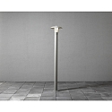 Staande lamp HEIMDAL E27 IP44, opaal, zilver