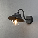 Konstsmide wall luminaire VEGA MINI E27 IP44, black dimmable
