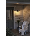 Konstsmide wall luminaire VEGA MINI E27 IP44, black dimmable