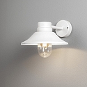 Konstsmide Wandarmatuur voor buitenshuis VEGA met lampenkap E27 IP54, wit dimbaar