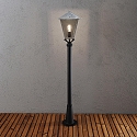 Padverlichting BENU E27 IP23, rookkleuren, staal