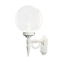 Konstsmide Wandarmatuur voor buitenshuis ORION E27 IP23, transparant, wit