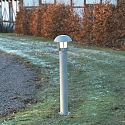 Konstsmide Padverlichting HEIMDAL E27 IP44, opaal, zilver