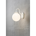Konstsmide Wandarmatuur voor buitenshuis ARCTURUS E27 IP23, opaal, wit