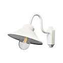 Konstsmide Wandarmatuur voor buitenshuis VEGA E27 IP23, transparant, wit