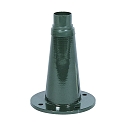 Base for Konstsmide JUNIOR lamp heads, height 24.5cm, green, aluminium