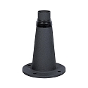 Base for Konstsmide JUNIOR lamp heads, height 24.5cm, black aluminium