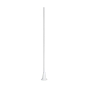 Konstsmide Pole for Konstsmide PEGASUS lamp heads, height 187cm, white aluminium