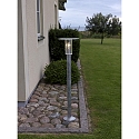 Konstsmide Padverlichting MODE slagvast E27 IP54, staal, transparant