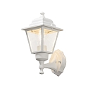 Konstsmide Wandarmatuur voor buitenshuis SMALL 1-vlams, klein E27 IP23, transparant, wit