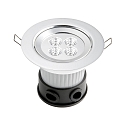 Konstsmide Inbouwarmatuur voor buiten IP44, aluminium, transparant 