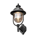 Konstsmide Outdoor wall luminaire PARMA UP with roof from stainless steel, E27 max. 75W