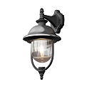 Konstsmide Outdoor wall luminaire PARMA DOWN with roof from stainless steel, E27 max. 75W