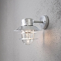 Outdoor wall luminaire MODENA DOWN, E27 max. 60W, galvanised steel / clear glass