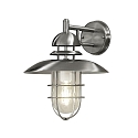 Konstsmide Wall luminaire SORRENTO, E27 max. 60W, stainless steel 304 / clear glass