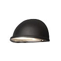 Konstsmide Wall luminaire TORINO, width 20cm, E14 max. 25W, black aluminium / acrylic glass