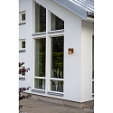 Konstsmide outdoor wall luminaire PISTOIA E27 IP54, rust dimmable