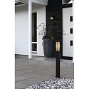 Konstsmide path light PISTOIA E27 IP54, black dimmable