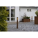 Konstsmide path light PISTOIA E27 IP54, rust dimmable
