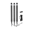Armatuur met grondpen AMALFI groot, set van 3 IP44, zwart