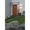 Outdoor wall luminaire TERAMO, Up/Down, E27 max. 40W, black aluminium / opal glass