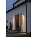 Konstsmide Outdoor wall spot MODENA, with reflector for partly indirect light, GU10 max. 35W, galvanised steel / clear acrylic glass