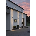 Konstsmide Outdoor wall luminaire MODENA UP/DOWN DOUBLE, 2x GU10 max. 35W, galvanised steel / clear acrylic glass