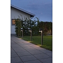 Konstsmide Path luminaire MODENA with pole, GU10 max. 35W, black aluminium / clear acrylic glass