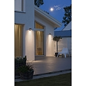 Konstsmide Outdoor wall luminaire MODENA DOWN with motion detector, GU10 max. 35W, stainless steel 304 / clear glass