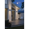 Konstsmide Outdoor wall luminaire MODENA UP/DOWN with motion detector, 2x GU10 max. 35W, galvanised steel / clear glass