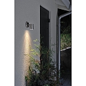 Konstsmide Outdoor wall luminaire MODENA, GU10 max. 35W, stainless steel 304 / clear glass