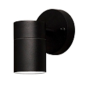 Outdoor wall luminaire MODENA, GU10 max. 35W, black aluminium / clear glass