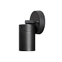 Konstsmide Outdoor wall spot MODENA, swiveling, GU10 max. 7W, cone of light 105�, black aluminium / clear glass