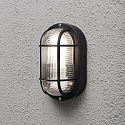 Wand- en plafondarmatuur ELMAS E27 IP44, zwart
