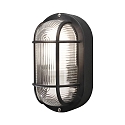Outdoor wall or ceiling luminaire ELMAS, E27 max. 40W, black, plastic