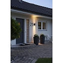 Konstsmide Outdoor wall luminaire MODENA, Up/Down, with double cone of light, IP44, 2x GU10 max. 35W, black aluminium / clear glass