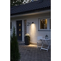 Konstsmide Outdoor wall luminaire MODENA, IP44, GU10 max. 35W, black aluminium / clear glass