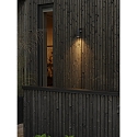 Konstsmide Wandarmatuur voor buitenshuis TEMI down, cilindrisch GU10 IP54, zwart dimbaar