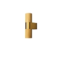 outdoor wall luminaire TEMI up / down, cylindrical GU10 IP54, gold dimmable