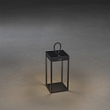 Konstsmide Outdoor LED accu-lantern RAVELLO, IP54, 2.2W 3000K 180lm, dimmable, black, small, 30cm