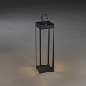 Konstsmide Outdoor LED accu-lantern RAVELLO, IP54, 2.2W 3000K 180lm, dimmable, black, big, 50cm