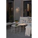 Konstsmide LED solar-/USB-lantern PORTOFINO, IP54, 2.2W 2700/3000K 180lm, dimmable, with twilight sensor + wall mount, white