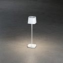 Konstsmide battery table lamp CAPRI MINI IP54, white dimmable