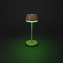 Tafellamp op batterijen LYON met USB-aansluiting, CCT Switch, RGB, met aanraakdimmer IP54, terracotta dimbaar