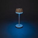 Tafellamp op batterijen LYON met USB-aansluiting, CCT Switch, RGB, met aanraakdimmer IP54, terracotta dimbaar