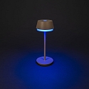 Tafellamp op batterijen LYON met USB-aansluiting, CCT Switch, RGB, met aanraakdimmer IP54, terracotta dimbaar