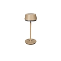 Tafellamp op batterijen LYON met USB-aansluiting, CCT Switch, RGB, met aanraakdimmer IP54, terracotta dimbaar