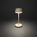 Tafellamp op batterijen LYON met USB-aansluiting, CCT Switch, RGB, met aanraakdimmer IP54, terracotta dimbaar
