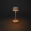 Tafellamp op batterijen LYON met USB-aansluiting, CCT Switch, RGB, met aanraakdimmer IP54, terracotta dimbaar