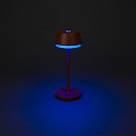 Konstsmide Tafellamp op batterijen LYON met USB-aansluiting, CCT Switch, RGB, met aanraakdimmer IP54, terracotta dimbaar